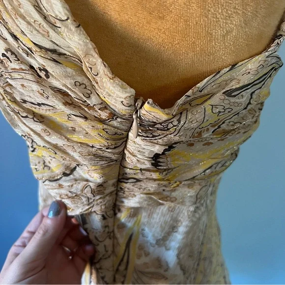 BCBGMAXAZRIA Y2K silk paisley tank - Picture 10 of 12